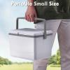 image:imageHiGropcore 5813 Quart Camping Cooler  Hard Ice Retention Cooler Lunch Box  Portable Small Insulated CoolerF1  5qt  White