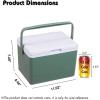 image:imageHiGropcore 5813 Quart Camping Cooler  Hard Ice Retention Cooler Lunch Box  Portable Small Insulated CoolerF3  5qt  Green