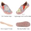 image:imageWomens Art Painted Casual Loafers Extra Wide Slipon Diabetic Shoes for Women Comfortable Canvas Arch Support Walking ShoesA02  Bohemia B