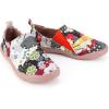 image:imageWomens Art Painted Casual Loafers Extra Wide Slipon Diabetic Shoes for Women Comfortable Canvas Arch Support Walking ShoesA03  Clover