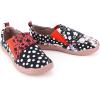 image:imageWomens Art Painted Casual Loafers Extra Wide Slipon Diabetic Shoes for Women Comfortable Canvas Arch Support Walking ShoesA04  Spots