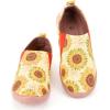 image:imageWomens Art Painted Casual Loafers Extra Wide Slipon Diabetic Shoes for Women Comfortable Canvas Arch Support Walking ShoesA05  Sunflower