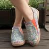 image:imageWomens Art Painted Casual Loafers Extra Wide Slipon Diabetic Shoes for Women Comfortable Canvas Arch Support Walking ShoesA08  Kaleidoscope