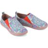 image:imageWomens Art Painted Casual Loafers Extra Wide Slipon Diabetic Shoes for Women Comfortable Canvas Arch Support Walking ShoesA08  Kaleidoscope