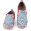 image:imageWomens Art Painted Casual Loafers Extra Wide Slipon Diabetic Shoes for Women Comfortable Canvas Arch Support Walking ShoesA08  Kaleidoscope