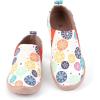 image:imageWomens Art Painted Casual Loafers Extra Wide Slipon Diabetic Shoes for Women Comfortable Canvas Arch Support Walking ShoesA11  Colorful Snowflake
