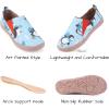 image:imageWomens Art Painted Casual Loafers Extra Wide Slipon Diabetic Shoes for Women Comfortable Canvas Arch Support Walking ShoesA12  Skating Penguin