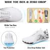 image:imageHike Barefoot Shoes Womens Mens Minimalist Footwear Wide Toe Box Zero Drop Hiking Shoes Lightweight Breathable SneakersXb04  White  Black
