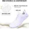 image:imageHike Barefoot Shoes Womens Mens Minimalist Footwear Wide Toe Box Zero Drop Hiking Shoes Lightweight Breathable SneakersXb08  White  Purple