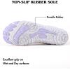 image:imageHike Barefoot Shoes Womens Mens Minimalist Footwear Wide Toe Box Zero Drop Hiking Shoes Lightweight Breathable SneakersXb08  White  Purple
